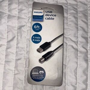 Philips Black USB Device Cable